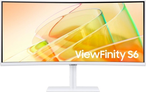 [LS34C650TAMXUE] Samsung 34" ViewFinity S6 Ultra WQHD Monitor, 3440x1440 Resolution, 100Hz Refresh Rate, 1000R Curvature, VA Panel, USB-C Connectivity, Black  LS34C650TAMXUE