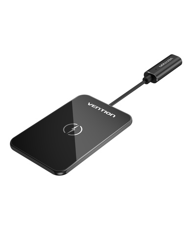 [FGBBAG] VENTION Wireless Charger 15W Ultra-thin Mirrored Surface Type 0.05M Black Model # FGBBAG