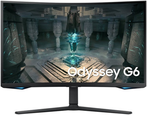 [LS27BG650EMXUE ] Samsung Odyssey G6 27-Inch QHD IPS Gaming Monitor, 240Hz Refresh Rate, 1ms Response Time, HDR600, FreeSync Premium Pro, CoreSync RGB Lighting, HDMI & DisplayPort, Height Adjustable Stand – Black - LS27BG650EMXUE