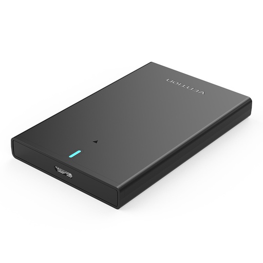 [KPAB0] VENTION 2.5 Inch SATA Hard Drive Enclosure (USB 3.0 Micro-B) Black Model # KPAB0