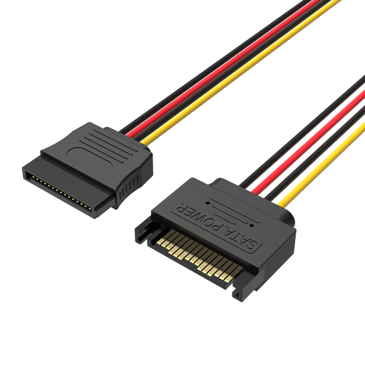 [KDABY] VENTION SATA 15P Power Extension Cable 0.3M Black Model # KDABY