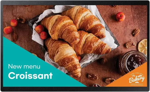 [LH24QBCEBGCXUE] Samsung 24-Inch QBC Series Commercial Display – Slim Bezel Digital Signage Screen LH24QBCEBGCXUE