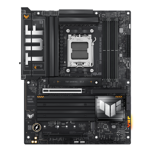 [90MB1IU0-M0EAY0] ASUS TUF Gaming X870-PLUS WiFi AM5 ATX Motherboard, AMD X870 Chipset, 4x DDR5 DIMM Slots up to 192GB, PCIe 5.0 x16 Expansion, 4x M.2 Storage Slots, Realtek 2.5Gb Ethernet, Gaming 90MB1IU0-M0EAY0