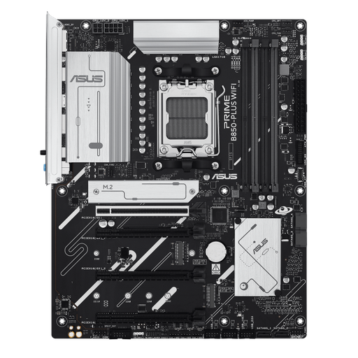 [90MB1L80-M0EAY0] ASUS PRIME B850-PLUS WiFi AM5 ATX Motherboard, AMD B850 Chipset, 4x DDR5 DIMM up to 256GB, PCIe 5.0 x16 Expansion, 3x M.2 Storage Slots, Realtek 2.5Gb Ethernet, HDMI Connectivity, 90MB1L80-M0EAY0