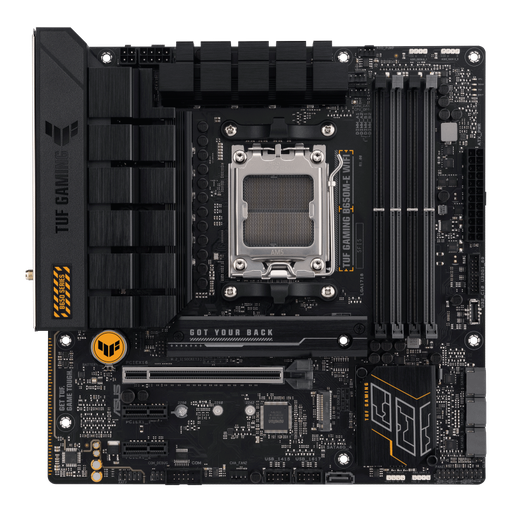 [90MB1FV0-M0EAY0] ASUS TUF B650M-E WiFi Micro-ATX AM5 Motherboard, AMD B650 Chipset, 4x DDR5 DIMM up to 192GB, 2x M.2 Slots, HDMI and Dual DisplayPort, Realtek 2.5Gb Ethernet, Wi-Fi, Audio Jacks 90MB1FV0-M0EAY0