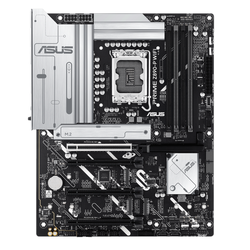 [90MB1I70-M0EAY0] ASUS PRIME Z890-P WiFi LGA1851 ATX Motherboard, Intel Z890 Chipset, 4x DDR5 DIMM up to 192GB, PCIe 5.0 x16 Expansion, 4x M.2 Storage Slots, Wi-Fi 7 and Bluetooth 5.4 Connectivity, 90MB1I70-M0EAY0