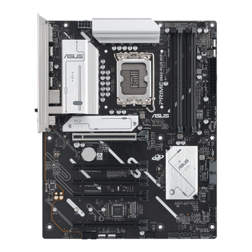 [90MB1K50-M0EAY0] ASUS PRIME B860-PLUS WiFi LGA1851 ATX Motherboard, Intel B860 Chipset, 4x DDR5 DIMM up to 256GB, 5x PCIe x16 Slots, 2x M.2 Storage Slots, Wi-Fi and Bluetooth Connectivity, Stable 90MB1K50-M0EAY0