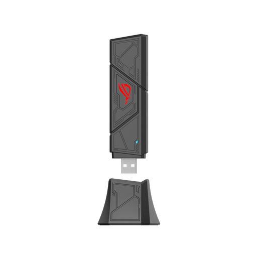 [90IG09I0-MO0B00] ASUS ROG USB-BE92 BE6500 Tri-Band WiFi 7 USB Adapter, High-Speed Wireless Connectivity, Compact Design, Model 90IG09I0-MO0B00