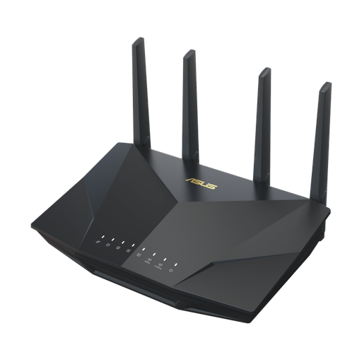 [90IG0860-MO9B00] ASUS RT-AX5400 Dual-Band WiFi 6 Extendable Router, up to 5400 Mbps, Built-in VPN, AiProtection Pro, Parental Controls, Instant Guard, AiMesh Compatible, Black, Model 90IG0860-MO9B00