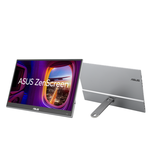 [90LM07SV-B02170] ASUS ZenScreen OLED MQ16AHE 16" Portable Monitor, FHD 1080p OLED, 100% DCI-P3, 1ms, HDR10, USB-C, Mini HDMI, Proximity Sensor, 360° Kickstand, Flicker Free, Low Blue Light 90LM07SV-B02170