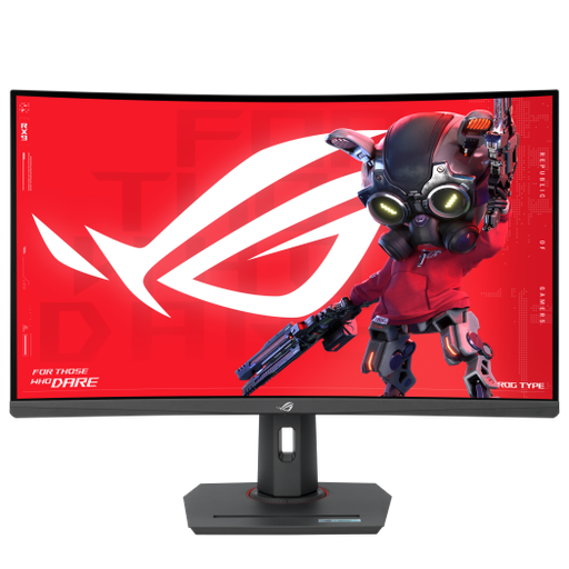 [90LM0AC0-B01970] ASUS ROG Strix XG32WCS 32" USB-C Curved Gaming Monitor, 2560x1440 Fast VA Display, 180Hz Refresh Rate, 1ms Response Time, ELMB Sync, FreeSync, HDR, DisplayWidget Center, Slim Bezel 90LM0AC0-B01970