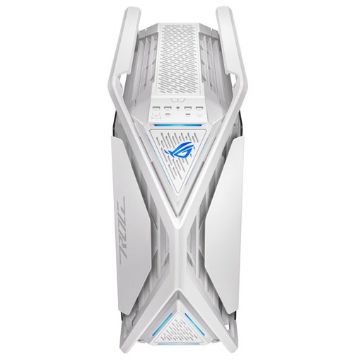 [90DC00F3-B39000] ASUS ROG Hyperion GR701 E-ATX PC Case, Tempered Glass Side Panels, Supports 420mm Dual Radiator, 4x 140mm Fans, Metal GPU Holder, Component Storage, ARGB Hub, 60W Fast Charging, White 90DC00F3-B39000