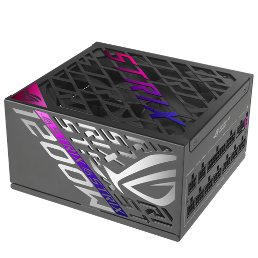 [90YE00W0-B0NA00] ASUS ROG Strix 1200W Fully Modular Power Supply, 80 Plus Platinum Efficiency, Active PFC, GaN MOSFET Technology, ATX 3.1 Compatible, Cybenetics Lambda A+, Dual-Ball Fan Bearings, Black 90YE00W0-B0NA00