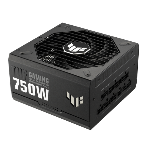 [90YE00S3-B0NA00] ASUS TUF Gaming 750W Fully Modular Power Supply, 80 Plus Gold Certified, Active PFC, ATX12V Form Factor, Dual-Ball Fan Bearings, 135mm Axial-Tech Fan Design, Durable Build, Black 90YE00S3-B0NA00