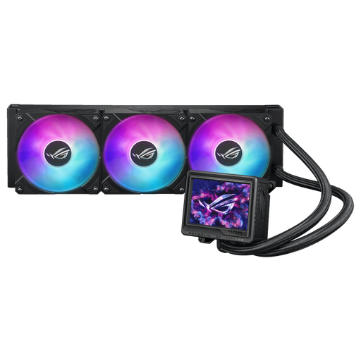 [90RC0131-M0EAY0] ASUS ROG Ryujin III 360 ARGB Extreme Liquid CPU Cooler, 360mm Radiator, 120mm ROG Magnetic Daisy-Chain Fan, 89.73 CFM Airflow, 2800 RPM Speed, 3.5" LCD Display, High Performance, Black 90RC0131-M0EAY0