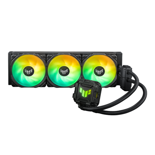 [90RC00M1-M0UAY0] ASUS TUF Gaming LC II 360 ARGB Liquid CPU Cooler with Aura Sync, 360mm Radiator, 3x 120mm TUF ARGB Fans, Reinforced 400mm Tubing, Low-Noise Pump, High Performance Cooling, Black 90RC00M1-M0UAY0