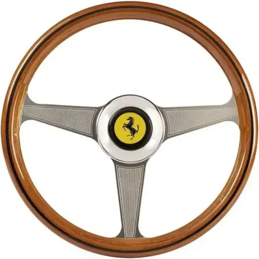 [TM-WHL-FERRARI-250-GTO] Thrustmaster Ferrari 250 GTO Wheel Add-On Steering Wheel – 8:10 Scale Replica with 13cm Size, Vintage Design, Sturdy Metal Frame, Official Ferrari Licensed Collectible Accessory TM-WHL-FERRARI-250-GTO