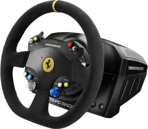 [TM-WHL-PC-FERRARI488-CHL-ED] Thrustmaster TS-PC Racer Ferrari 488 Challenge Edition – 270° to 1080° Rotation Angle, Industrial Brushless Gen 2 Motor, Dual Rotary Switches with 8 Action Buttons, Black TM-WHL-PC-FERRARI488-CHL-ED