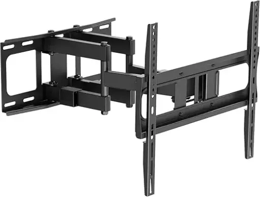 [91-LPA80466] VEOTECH 91-LPA80466 Slim Articulating Full Motion Heavy Duty TV Wall Mount – fits 37''-86'' LED/LCD/Plasma flat & curved TVs up to 50kg, adjustable long arm. 91-LPA80466