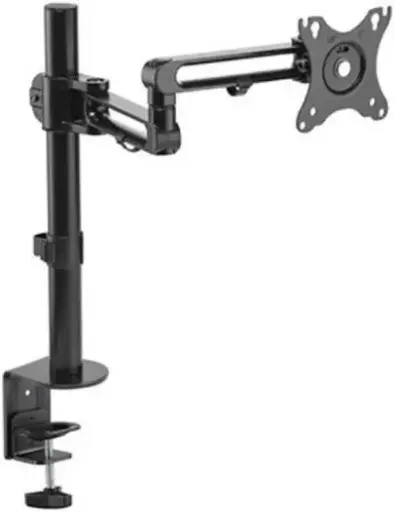 [91-LDT30C012] VEOTECH 91-LDT30C012 Articulating Single Monitor Arm – fits 17''-35'' monitors up to 8kg, 100x100 VESA, fully adjustable for flexible viewing, Black. 91-LDT30C012