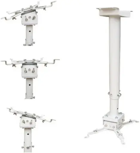 [91-NS30] VEOTECH 91-NS30 Projector Mount – universal design, supports up to 20 kg, ±15° left-right adjustability, 3 m length, sleek White. 91-NS30