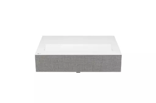 [HU715QW] LG CineBeam HU715QW 4K UHD Laser UST Projector – 3840x2160 resolution, 0.22 throw ratio, 2500 ANSI lumens, adaptive contrast, 20,000-hr laser life & built-in woofer, sleek White. HU715QW