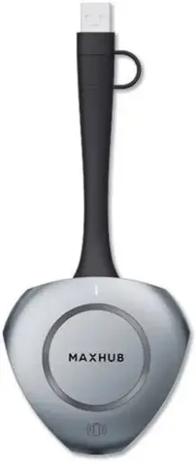 [WT13-M] MAXHUB WT13-M Wireless Screen Sharing Dongle – Wi-Fi & Bluetooth 5.2, NFC connect with touch-back support, up to 4K 3840×2160@30Hz resolution, stylish Gray. WT13-M