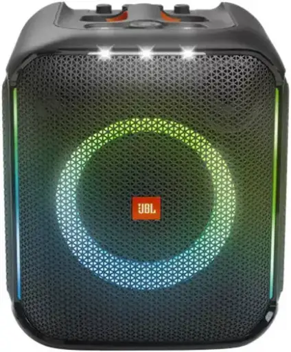 [JBLPBENCORE2-2MIC] JBL PartyBox Encore Portable Speaker – 100W powerful sound with 2 wireless mics, dynamic light show, IPX splash-proof design, 10H playtime & multisource playback, Black. JBLPBENCORE2MIC