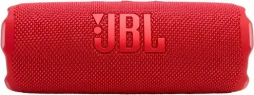 [FLIP7-RED] JBL Flip 7 Portable Bluetooth Speaker with 25W woofer + 10W tweeter power, Bluetooth 5.4, lossless audio, and waterproof, dustproof, drop-proof design in red. JBLFLIP7RED