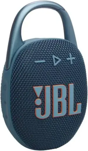 [CLIP5-BLU] JBL Clip 5 Portable Speaker – JBL Pro Sound with 1.75'' driver & passive radiator, 12H playtime, IP67 waterproof, Auracast, wide carabiner clip for easy carry, Blue. JBLCLIP5BLU