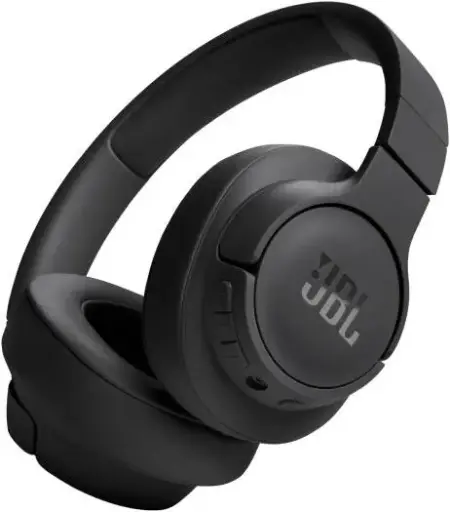 [T720BTBLK] JBL Tune 720BT Wireless Headphones – 40mm drivers with JBL Pure Bass, Bluetooth 5.3, 76H battery life, multipoint connection, hands-free calls & audio cable, Black. T720BTBLK