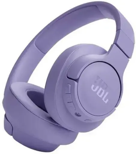 [T720BTPUR] JBL Tune 720BT Wireless Headphones – 40mm drivers with JBL Pure Bass, Bluetooth 5.3, 76H battery life, multipoint connection, hands-free calls & audio cable, Purple. T720BTPUR