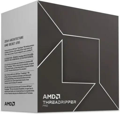[100-100000885WOF] AMD Ryzen Threadripper PRO 7965WX sTR5 Processor, 24 cores & 48 threads, up to 5.3GHz boost, 128MB L3 cache, 8CH DDR5-5200 ECC support, Zen 4 power. 100-100000885WOF