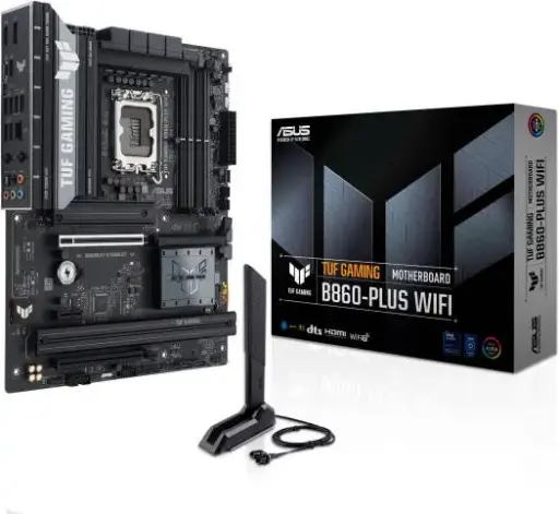 [90MB1JL0-M0EAY0] ASUS TUF Gaming B860-Plus WiFi delivers reliable Intel performance with DDR5 support, PCIe 5.0, advanced cooling, and military-grade durability for long-lasting power 90MB1JL0-M0EAY0