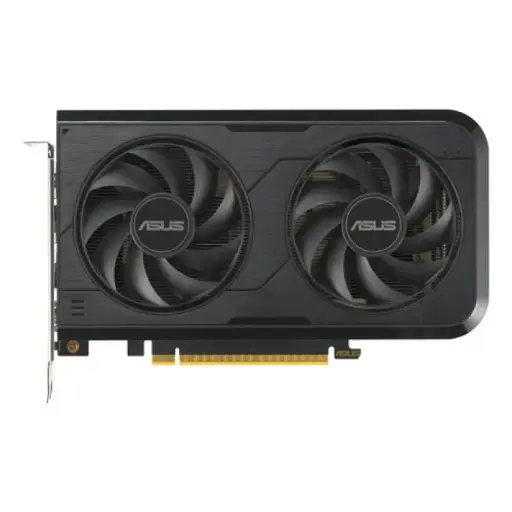 [90YV0N72-M0NA00] ASUS Dual GeForce RTX 5050 graphics card with 8GB GDDR6 memory, dual Axial-tech fans, 0dB technology, and high-efficiency cooling for smooth, quiet gaming performance 90YV0N72-M0NA00