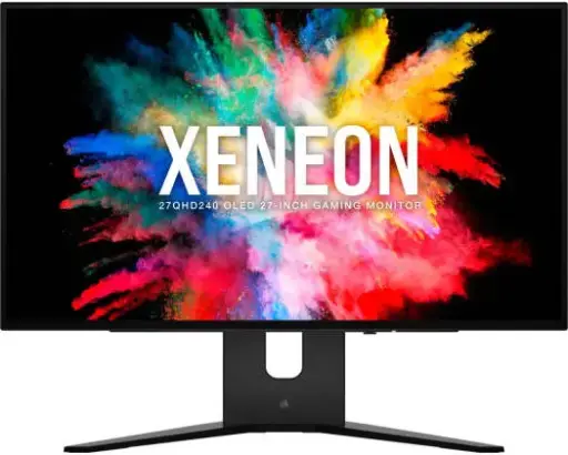 [CM-9030002-PE] CORSAIR XENEON 27" OLED QHD Gaming Monitor with 240Hz refresh, 0.03ms response, HDR 1000 nits, G-Sync support, and HDMI 2.1 / DP1.4 connectivity. CM-9030002-PE