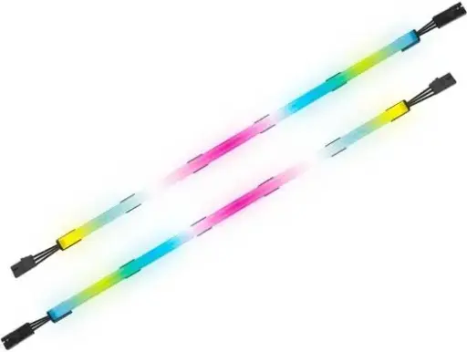 [CD-9010006-WW] Corsair iCUE LS100 Smart RGB Lighting Strip 350mm Expansion Kit with ambient lighting, media sync, and audio visualization effects. CD-9010006-WW
