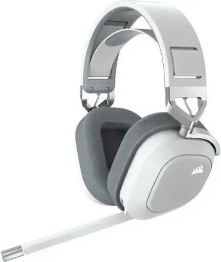 [CA-9011236-NA] Corsair HS80 RGB Wireless Premium Gaming Headset with spatial audio, 50mm drivers, 20H battery, 60ft range, and multiplatform support. CA-9011236-EU