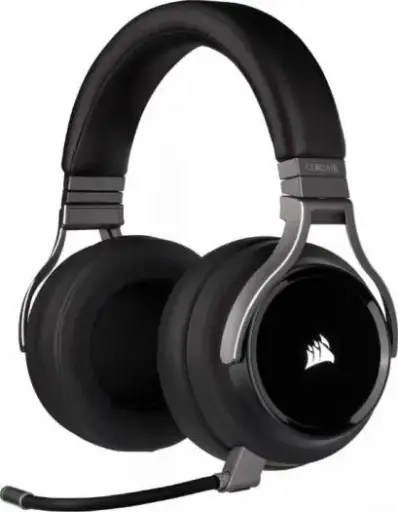 [CA-9011185-NA] Corsair Virtuoso RGB Wireless Gaming Headset with high-fidelity 7.1 surround sound, memory foam earcups, and 20-hour battery life. CA-9011185-NA