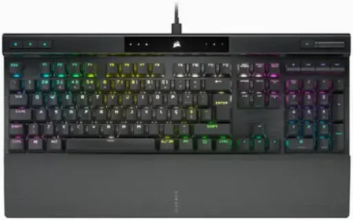 [CH-9109410-AR] Corsair K70 RGB Pro Mechanical Keyboard with Cherry MX Red switches, 8000Hz AXON processing, durable keycaps, and Arabic layout. CH-9109410-AR