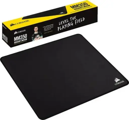 [CH-9413520-WW] Corsair MM350 Champion Series Medium Cloth Gaming Mouse Pad (320x270x5mm) with anti-fray edges and ultra-durable, smooth glide surface. CH-9413520-WW