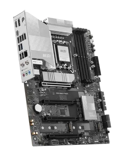 [911-7E41-001] MSI Pro B860-P WiFi ATX Motherboard with 4 DDR5 slots, 4 PCIe x16, 3 M.2, WiFi & BT — built for power and expandability. 911-7E41-001