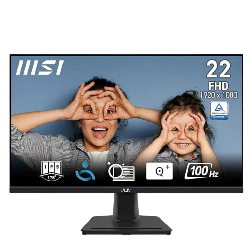 [9S6-3PC6CM-013] MSI Pro MP225 22" IPS FHD Monitor with 100Hz refresh, 1ms response, vivid colors, and sleek black design — perfect for smooth gaming and work. 9S6-3PC6CM-013