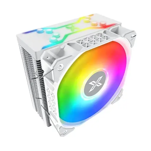 [EN47925] Xigmatek Air-Killer Pro ARGB air cooler delivers powerful airflow, efficient heat dissipation, and stylish white ARGB lighting for modern gaming setups. EN47925