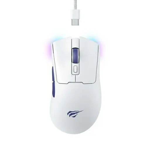 [MS966WB] Havit MS966WB gaming mouse offers quad-mode connectivity, precise tracking, and a comfortable ergonomic design for versatile gaming and productivity. MS966WB