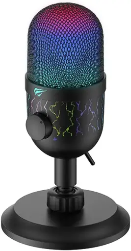 [GK52] Havit GK52 recording microphone delivers clear voice capture, adjustable pickup, and stable stand support for streaming, recording, and live sessions. GK52