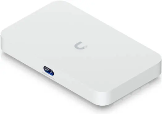 [UCG-Fiber] Ubiquiti Cloud Gateway Fiber, 50+ UniFi Device / 500+ Client Support, 5 Gbps IDS/IPS Throughput, 0.96" Status LCM Display, Selectable NVR Storage, 30W PoE Budget, White UCG-Fiber